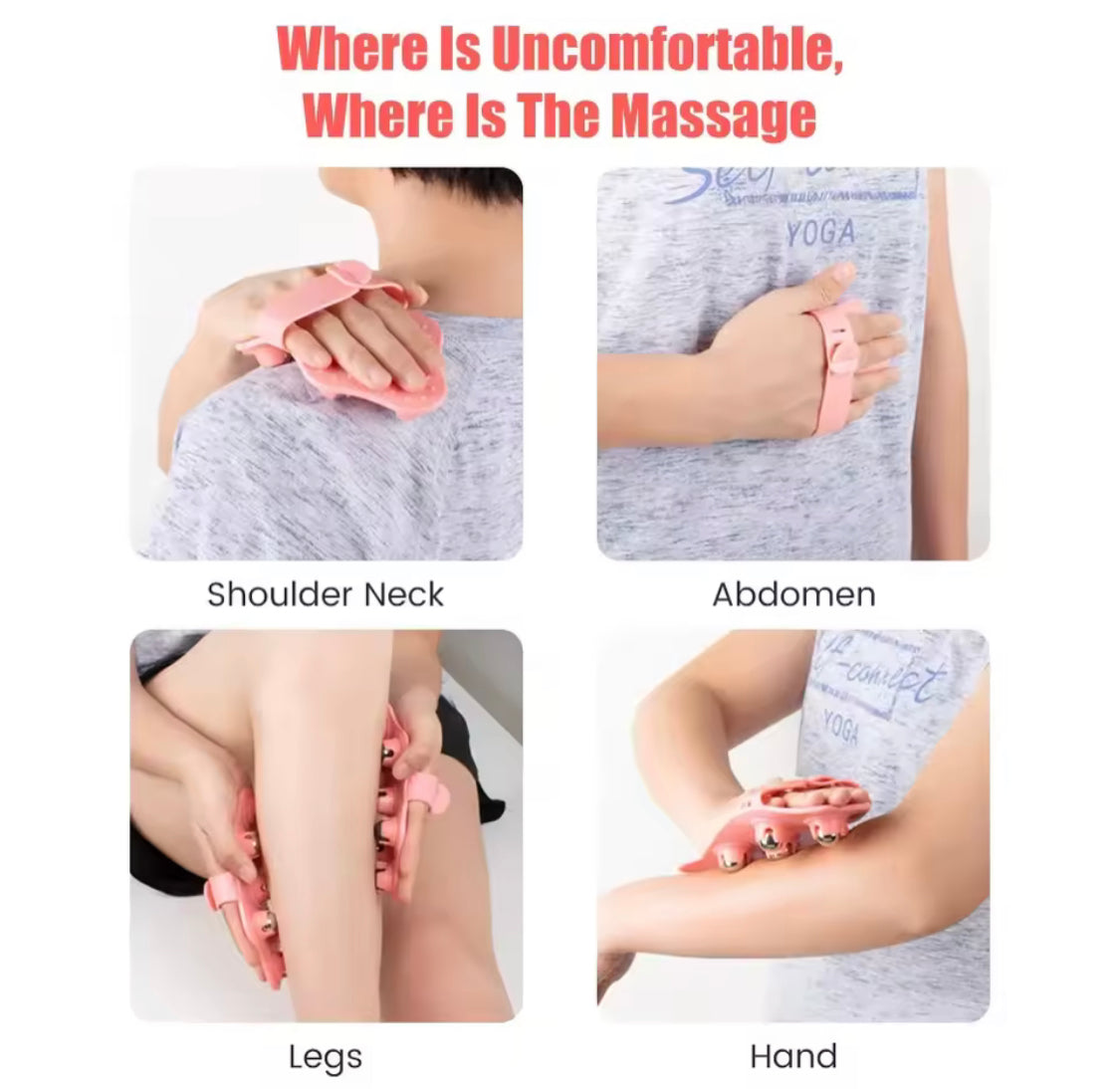 7 Ball Palm Shaped Hand Held Massager, Neck Roller Ball Massager, Portable Health Care Massage Instrument 7 Ball Palm Shaped Hand Held Massager, Neck Roller Ball Massager, Portable Health Care Massage Instrument